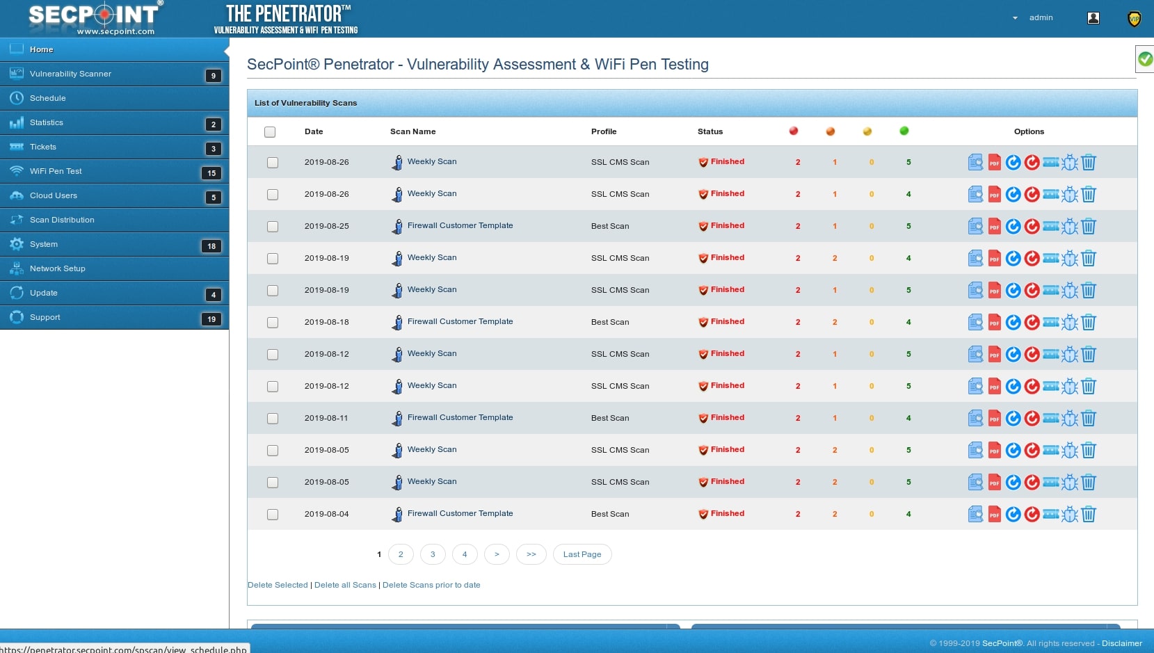 secpoint console